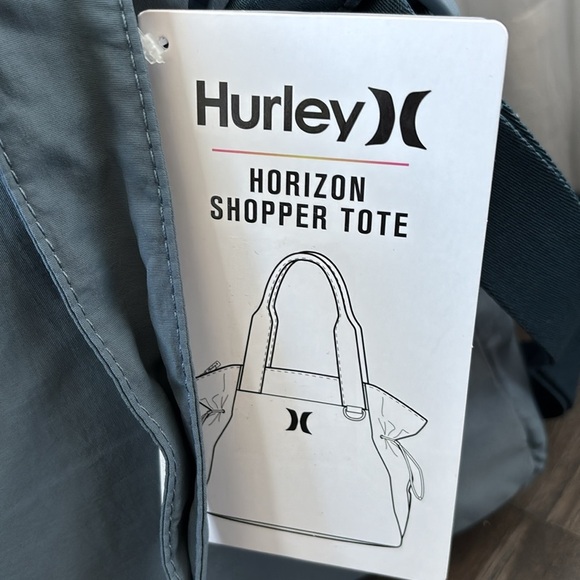 Hurley Horizon Shopper tote,zip top in/out pockets,removable crossbody strap - Picture 2 of 13